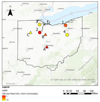 Frequency Analysis of Non-Stationary Hydrological Extremes in Northern Ohio